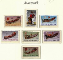 Mozambique 1964 / Barges Ships Oceans Rowing Ships / MNH / Mi 516-522 - Rowing