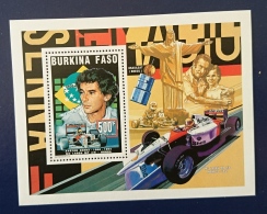 BURKINA FASO Automobiles, Voitures, Cars, Coches. AYRTON SENNA, Bloc De Luxe  Yvert 938 **. MNH. - Autos