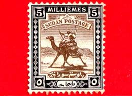SUDAN - Usato - 1948 - Postino Con Dromedario (Camelus Dromedarius) - Cammello - 5 - Sudan (...-1951)