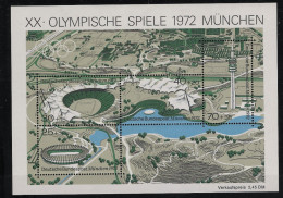 BRD Bund Germany 1972 Mi# Bl 7 ** MNH Sport Olympische Spiele Olympics München 1972 - Summer 1972: Munich