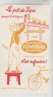 BUVARD PUBLICITAIRE PEINTURE - NOVEMAIL Une Seule Couche Couvre Pas De Trace De Pinceau - Vernici