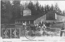 CARTE POSTALE ANCIENNE DE JUZENNECOURT -  L'ABREUVOIR - Juzennecourt