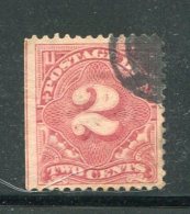 ETATS UNIS- Taxe- Y&T N°30- Oblitéré - Postage Due