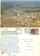 Aerial View, Pittsburgh, Pennsylvania, United States US Postcard Posted 1982 Stamp - Pittsburgh