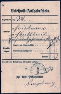 Aufgabe Schein 1876 Mit Halbkreiser Tittmoning - Other & Unclassified