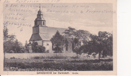 AK Griesheim Bei Darmstadt - Kirche - Feldpost - 1915 (25642) - Griesheim