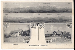 STECKBORN: 4-Bild-AK Mit Restaurant Und Försterhaus 1912 - STABSTEMPEL "Salen-Reutenen" - Steckborn