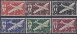 France, Réunion ; Poste Aérienne N° 29 à 34 X Année 1944 - Poste Aérienne