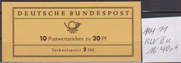 Bund .1966 MH- MiNr.11 RLV II U   ** Postfrisch Lorsch Ungeöffnet Michel 40€ ( 3892 ) - 1951-1970