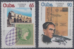 2000.23- * CUBA 2000. MNH. DIA DELSELLO. PRIMER VUELO. FIRT FLIGHT. 145 ANIV PRIMER SELLO CUBANO. - Gebraucht