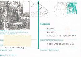 Deutschland Bildpostkarte Moers - Niederrhein - Schloss - Geïllustreerde Postkaarten - Gebruikt