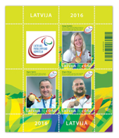 Latvia Lettland Lettonia  2016 Para Olympic Games Champions From Lettland Rio-2016 S/s - Summer 2016: Rio De Janeiro