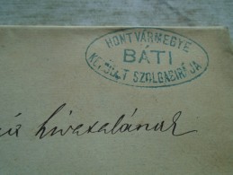 D142212  Hungary Cover  Hont Vármegye  Szolgabírája - 1876 - Cartas & Documentos