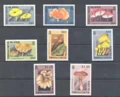 Turks And Caicos - 1991 Mushrooms MNH__(THB-260) - Turks- En Caicoseilanden