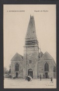 DF / 60 OISE / ESTRÉE SAINT DENIS / FAÇADE DE L'EGLISE / ANIMÉE / CIRCULÉE EN 1917 - Estrees Saint Denis