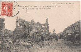 60    Lassigny L'eglise  Detruite - Lassigny