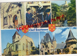 79 - CHEF BOUTONNE - LA VIEILLE PORTE - LE CHABOUSSANT  GROUPE FOLKLORIQUE- EGLISE ET CHATEAU DE JAVARZAY - Chef Boutonne