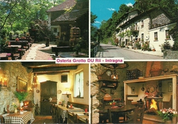 Intragna Fraz. Di Centovalli (Tessin, Svizzera) Osteria Grotto Du Rii, Vedute Interne Ed Esterne Trattoria (Restaurant) - Centovalli