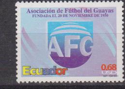 ECUADOR 2001 SPORT FOOTBALL AFG MNH - Unused Stamps