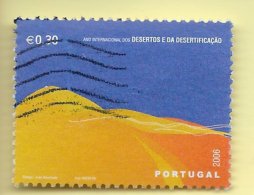 TIMBRES - STAMPS -  PORTUGAL - 2006 - ANNÉE INTERNATIONALE DES DÉSERTS ET LA DÉSERTIFICATION - TIMBRE OBLITÉRÉ - Oblitérés