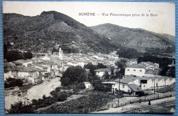 SUMENE - VUE PANORAMIQUE PRISE DE LA GARE - Sumène