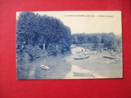 Carte Postale Ancienne De Nort-sur-Erdre: L'Erdre En Amont - Nort Sur Erdre