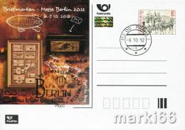 Czech Republic - 2012 - Intl. Stamp Exhibition Berlin 2012 - Cancelled Official Exhibition Postcard With Hologram - Cartes Postales