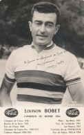Louison BOBET Carte Dédicacée Souvenir Des Championnat Du Monde 1954 - Cycling