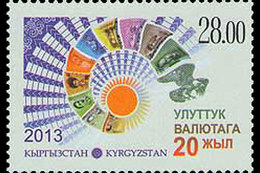 Kirgizië / Kyrgyzistan - Postfris / MNH - 20 Jaar Munteenheid Kirgizië 2013 - Kyrgyzstan