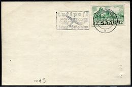 SARRE - N° 312 / CP AVEC O.M. SAARBRUCKEN 2 LE 25/7/1953 - TB - Lettres & Documents