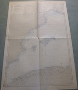 Carte Marine : MEDITERRANEE OUEST - Feuille N° 1 (Espagne / Baléares / Algérie...). 1964 - Cartas Náuticas