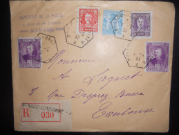 Monaco , Lettre Recommande De Monaco Condamine A 1937 Pour Toulouse , Joli Document - Cartas & Documentos