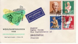 1958 - FDC " BENEFICENZA " VEDI++++ - 1948-1960