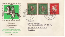 1958 - FDC " PRO GIOVENTU'  " VEDI++++ - 1948-1960