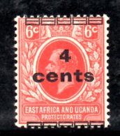 T597 - EAST AFRICA & UGANDA , Gibbons N. 64 Con Spst A Cavallo *** MNH - East Africa & Uganda Protectorates