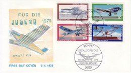 1979 - FDC " PRO GIOVENTU' STORIA DELL' AERONAUTICA  " VEDI++++ - 1971-1980