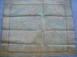 -BELGIQUE- Carte Des Chemins De Fer, Routes Et Voies Navigables Publiée Par L'Institut Cartographique Militaire - - Mapas Geográficas