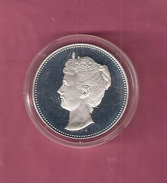 NEDERLAND PENNING SILVER PROOF KONINGIN WILHELMINA 25,25 GR. - Adel