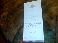 Etiquette De Vin Neuve Coteaux Varois En Provence Rosé  Aoc 2009 - Vino Rosato