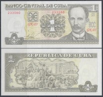 2010-BK-100 CUBA 2010. 1$. JOSE MARTI. UNC. - Cuba