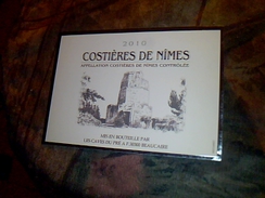 Etiquette De Vin Neuve  Costieres De Nimes Aoc  2010 - Languedoc-Roussillon