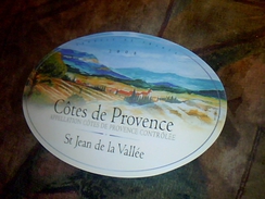 Etiquette De Vin Neuve  "    St Jean De La Vallee   "  Aoc Cote De Provence 2008 - Languedoc-Roussillon