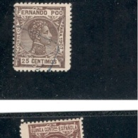 FernandoPo1907: Edifil159used Cat.Value 23Euros - Fernando Po