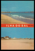 SAL -  Praia E Vista Parcial (Ed. Comêr Nº AA5 ) Carte Postale - Cap Vert