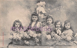 Delcampe - Panier De Fillettes - Fleurs - CHOISISSEZ  - Bergeret 1906 - 2 Scans - Babies