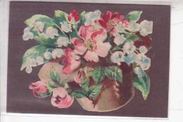 DECOUPIS 1900 /CHAPEAU  FLEURI/ MUGUET ROSES  ANEMONES /   NON COLLE / - Flores