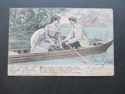 AK Altdeutschland Bayern 1906 Irrläufer! Brügge (Westfalen) Weitergeleitet Nach Brügge (Holstein) 5 Stempel!! - Lettres & Documents