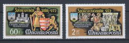 Hungary 1972. Alba Regia 60f + 2 Ff Special Stamps: Designer Name On The Left Side ! MNH Michel: 2783+2786 AI / 5 EUR - Abarten Und Kuriositäten