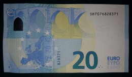 20 EURO S007G5 Draghi Italy Serie SB707 Perfect  UNC - 20 Euro