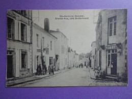 CPA 85 SAINTE HERMINE GRANDE RUE COTE SAINT HERMAND - Sainte Hermine